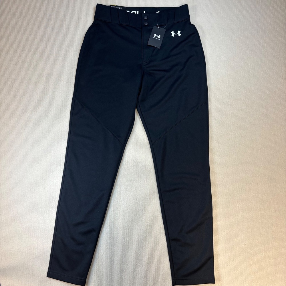 Under‎ Armour Mens Utility Baseball Pants Black Tapered Fit 1374374-001 Size M